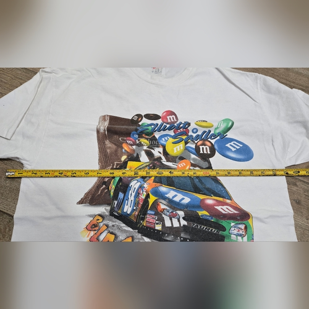 Chase Authentics White M&M's Racing Tee Size Medium - Picture 7 of 7